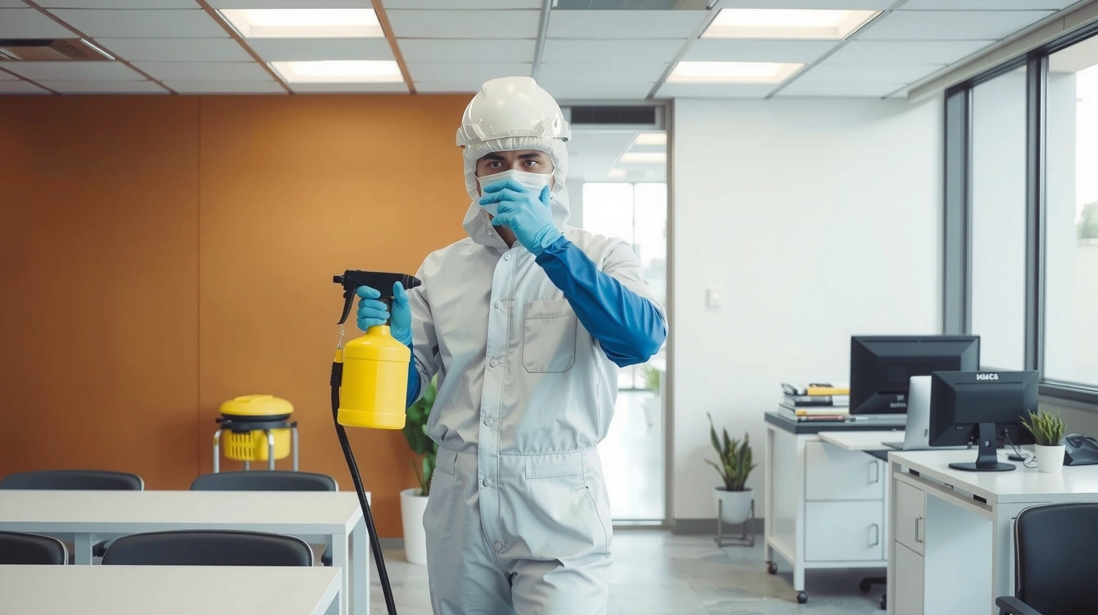 Ilustrace dezinfekce a deratizace