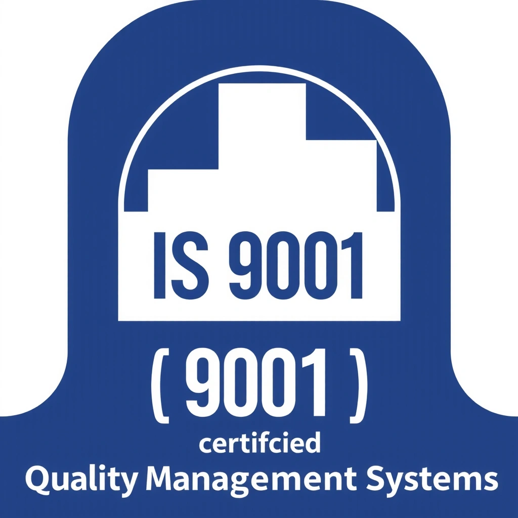 Ikona certifikátu ISO 9001 pro systém řízení kvality.
